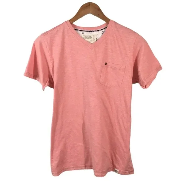 TS546 Free Planet Pocket V Neck T Shirt S - Picture 1 of 3
